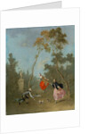 Lady on a Swing - Gallant Scene in the Park 1, c.1760 by Norbert Joseph Carl Grund