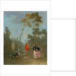 Lady on a Swing - Gallant Scene in the Park 1, c.1760 by Norbert Joseph Carl Grund