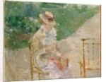 Young Woman Knitting, c.1883 by Berthe Morisot