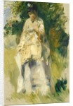 Woman Standing by a Tree, 1866 by Pierre Auguste Renoir