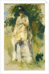 Woman Standing by a Tree, 1866 by Pierre Auguste Renoir
