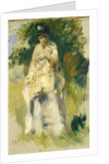 Woman Standing by a Tree, 1866 by Pierre Auguste Renoir