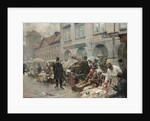 The Egg Market in Prague, 1888 by Ludek or Ludwig Marold