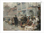 The Egg Market in Prague, 1888 by Ludek or Ludwig Marold