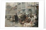 The Egg Market in Prague, 1888 by Ludek or Ludwig Marold