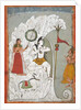 Shiva Bearing the Descent of the Ganges River by Indian School