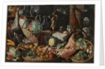 Kitchen Scene with Christ at Emmaus, c.1560-65 by Joachim Beuckelaer or Bueckelaer