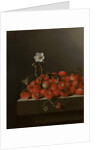 Still Life with Wild Strawberries, 1705 by Adrian Coorte