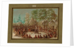 La Salle's Party Feasted in the Illinois Village, January 2nd 1680, 1847-1848 by George Catlin