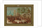 La Salle's Party Feasted in the Illinois Village, January 2nd 1680, 1847-1848 by George Catlin
