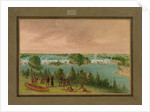 Father Hennepin and his men at the Falls of St. Anthony, May 1st, 1680, 1847-48 by George Catlin