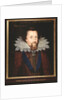 Portrait of James I, King of England, 1614 by Dutch School