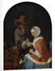 Man and Woman with Two Dogs, known as 'Teasing the Pet', 1660 by Frans van Mieris
