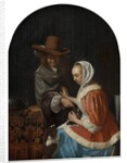 Man and Woman with Two Dogs, known as 'Teasing the Pet', 1660 by Frans van Mieris