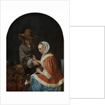 Man and Woman with Two Dogs, known as 'Teasing the Pet', 1660 by Frans van Mieris