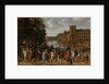 The Princes of Orange and their Families on Horseback, Riding Out from The Buitenhof, The Hague, c. 1621-22 by Pauwels I van Hillegaert