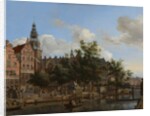 View of Oudezijds Voorburgwal with the Oude Kerk in Amsterdam, c.1670 by Jan van der Heyden