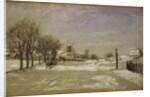 Winter. View of Eriksberg, Stockholm, c.1880 by Carl Skanberg