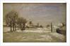 Winter. View of Eriksberg, Stockholm, c.1880 by Carl Skanberg