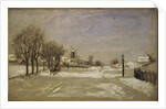 Winter. View of Eriksberg, Stockholm, c.1880 by Carl Skanberg