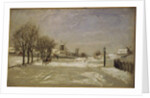 Winter. View of Eriksberg, Stockholm, c.1880 by Carl Skanberg