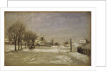 Winter. View of Eriksberg, Stockholm, c.1880 by Carl Skanberg