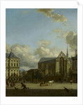 Dam Square with Nieuwe Kerk and Koninklijk Paleis, 1668 by Jan van der Heyden