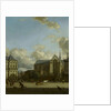 Dam Square with Nieuwe Kerk and Koninklijk Paleis, 1668 by Jan van der Heyden