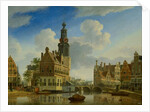 The Munt Tower viewed from Singel, 1751 by Jan Ten Compe