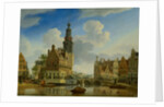 The Munt Tower viewed from Singel, 1751 by Jan Ten Compe