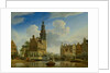 The Munt Tower viewed from Singel, 1751 by Jan Ten Compe