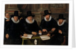 Four Regents and the ‘House Father’ of the Amsterdam Lepers’ Asylum, 1624 by Werner Jacobsz van den Valckert