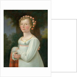 Girl in a white dress, 1800-20 by European School