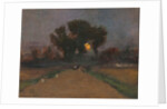 Landscape with setting sun, 1890-1900 by Laszlo Mednyanszky