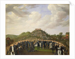 King Carl XIV Johan of Sweden Visiting the Mounds at Old Uppsala in 1834, 1836 by Johan Way