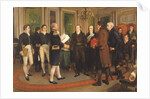 The Signing of the Treaty of Ghent, Christmas Eve, 1814, 1914 by Amedee Forestier