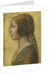 La Bella Principessa, 1495 by Leonardo da (attr.to) Vinci