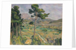 Landscape with viaduct: Montagne Sainte-Victoire, c.1885-87 by Paul Cezanne