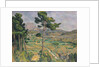 Landscape with viaduct: Montagne Sainte-Victoire, c.1885-87 by Paul Cezanne