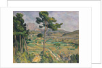 Landscape with viaduct: Montagne Sainte-Victoire, c.1885-87 by Paul Cezanne