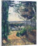 Road leading to the lake, 1880 by Paul Cezanne