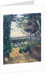 Road leading to the lake, 1880 by Paul Cezanne