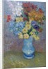 Flowers in a Blue Vase, c.1887 by Vincent van Gogh