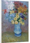 Flowers in a Blue Vase, c.1887 by Vincent van Gogh