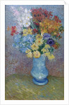 Flowers in a Blue Vase, c.1887 by Vincent van Gogh