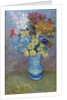 Flowers in a Blue Vase, c.1887 by Vincent van Gogh