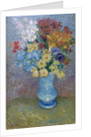 Flowers in a Blue Vase, c.1887 by Vincent van Gogh
