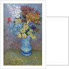 Flowers in a Blue Vase, c.1887 by Vincent van Gogh