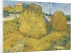 Wheat stacks in Provence, c.1888 by Vincent van Gogh