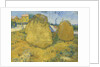 Wheat stacks in Provence, c.1888 by Vincent van Gogh
